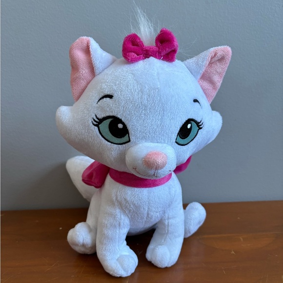Disney Other - Disney’s Aristocats - Marie - White and Pink Cat Plush 🐱